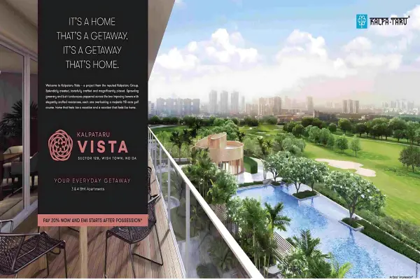 Kalpataru Vista Sector 128 Noida luxury 3BHK and 4BHK apartments for sale overlooking golf course