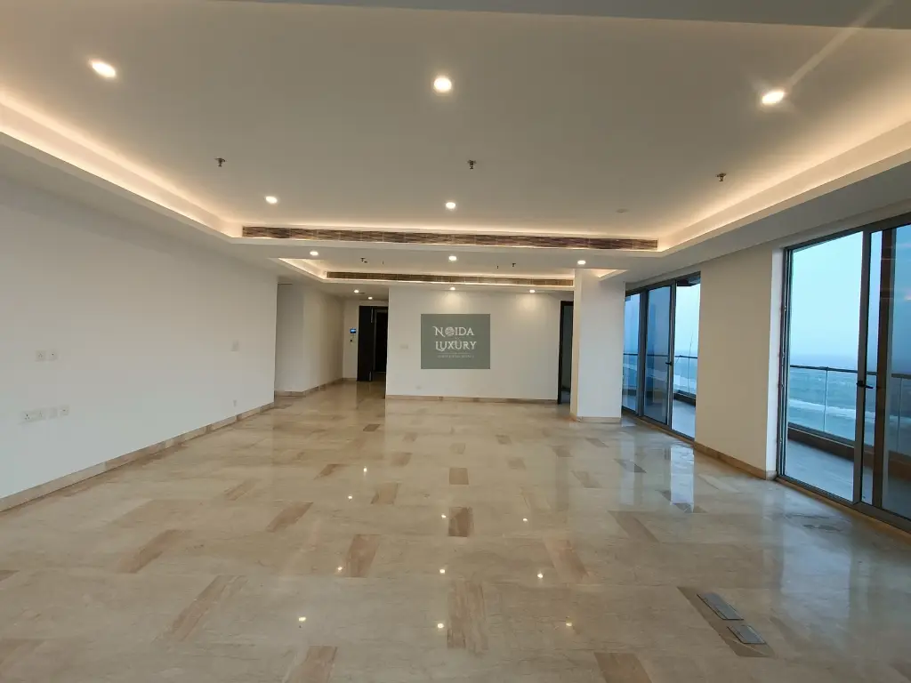 Luxury dining and living area in Nova Residences penthouse Supertech Supernova