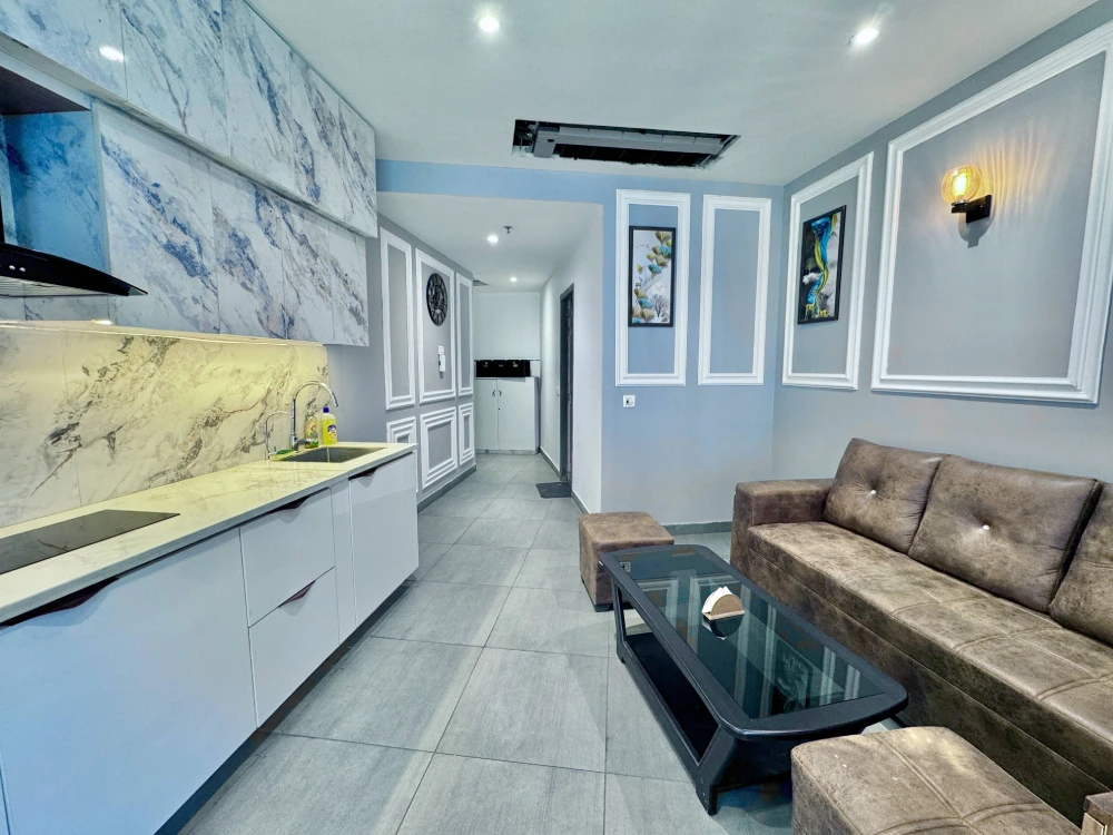 Luxury bedroom in Supernova Spira stay by MulberryHomes Noida