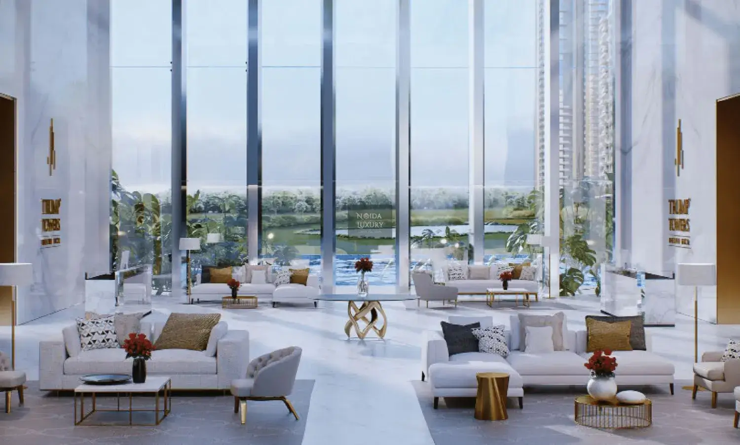 Trump Tower Noida Expressway location view.